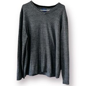 Apt. 9 Marino Wool Blend XXL Dark Grey Sweater V-neck Seriously Soft